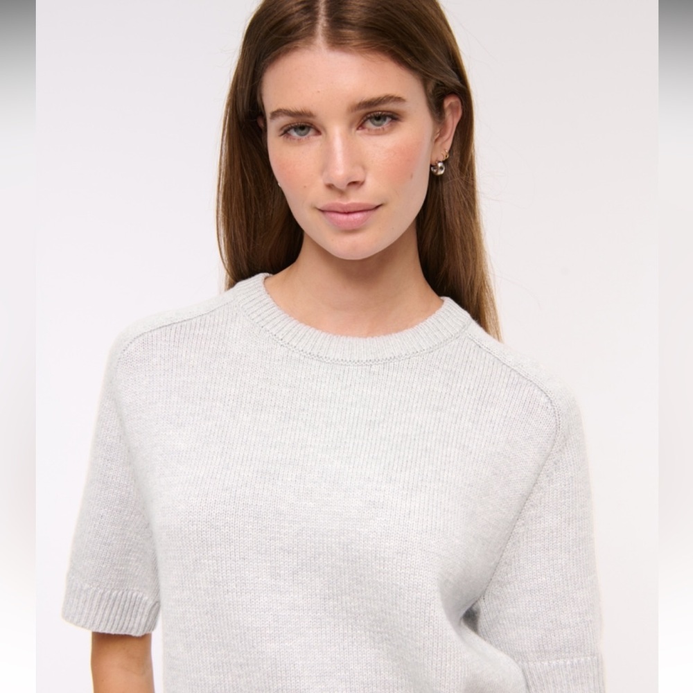 NWT abercrombie madeline crewneck short sleeve sweater